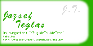 jozsef teglas business card